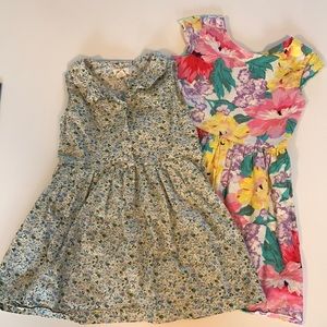 Bundle of two floral dresses - Olive Juice and Gap
